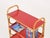 1970s Italian Bookcase in Rattan and Red Laminate from Vivai del Sud, 1970s For Sale - Image 5 of 15