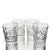 Set of four Waterford Crystal Lismore Double Old Fashioned glasses in the iconic Lismore pattern. Produced in Ireland,...