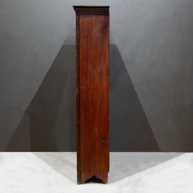 Brown Early 20th C. Mahogany Glass Door Cabinet c.1920-1940 For Sale - Image 8 of 10