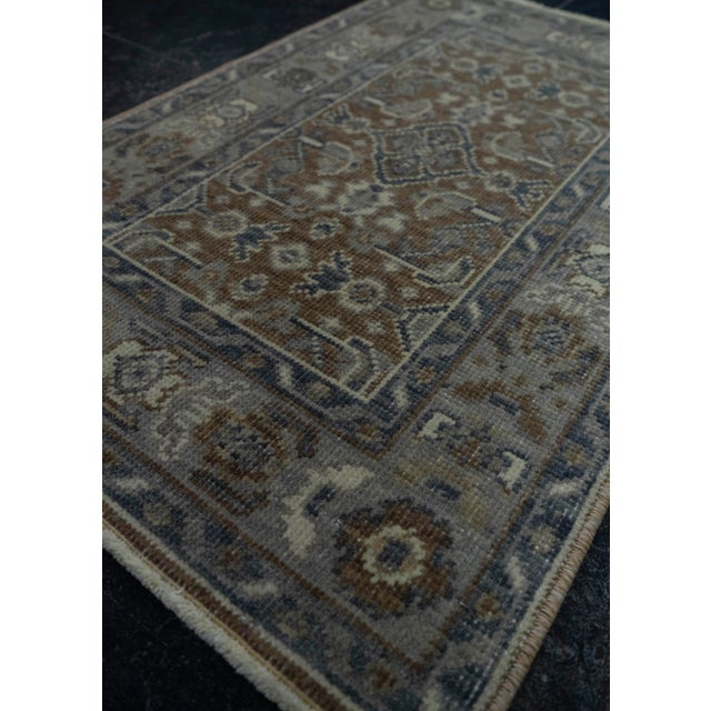 Turkish Turkish Oushak Rug 1'7" x 2'5" #20139 For Sale - Image 3 of 8