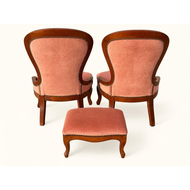 A trio of rare coherence, where each piece interacts with the other two in perfect balance. these two louis-philippe style...
