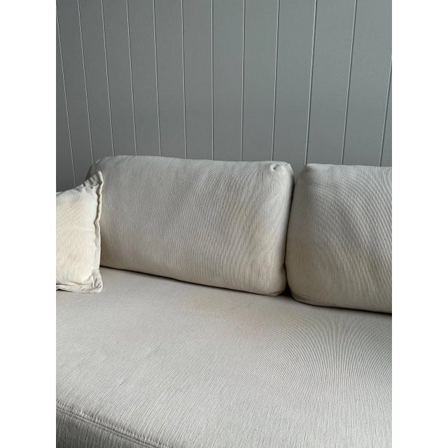 Vintage Brown Jordan Braided Wicker Hexagonal Sofa For Sale - Image 10 of 18