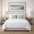 Renfrow Beige Rounded Queen Bed Frame For Sale - Image 9 of 11