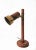 Rustic 1960s Rustic Teak Table Lamp With Brass Ornament Adjustable Desk Lamp For Sale - Image 3 of 9