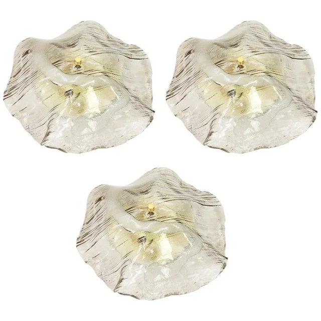 Large Flush Mount Lights from Kalmar, Austria, 1970s For Sale - Image 6 of 6