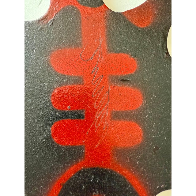 Wood Carlos Betancourt, Carlos Betancourt Sculpture Spray Paint Painting Miami Latin American Modern Art, c.2000 For Sale - Image 7 of 8