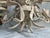Antique Gustavian Style 6 Light White Tole Wild Flowers Chandelier For Sale - Image 12 of 12