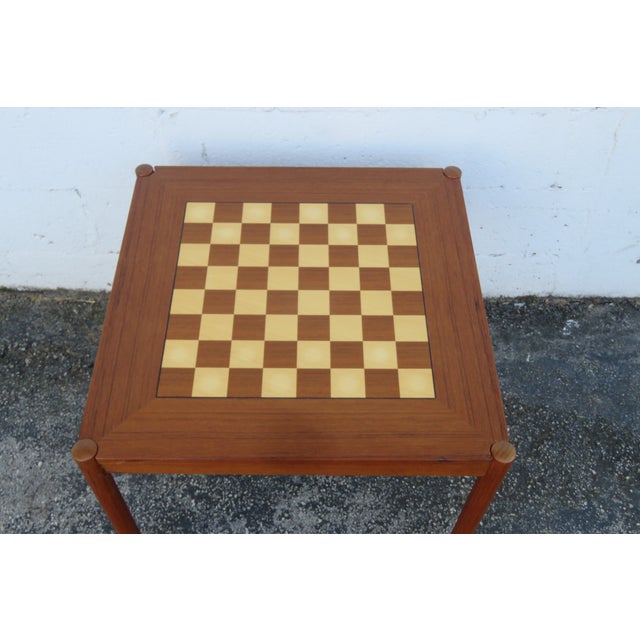 Danish Georg Petersen Flip Top Card Game Chest Board Table 6271 For Sale - Image 11 of 16