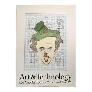 1971 Los Angeles County Museum of Art Claes Oldenburg Poster