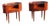 Oval Bedside Tables with Ducrot Glass Tops by Paolo Buffa, 1950, Set of 2 For Sale