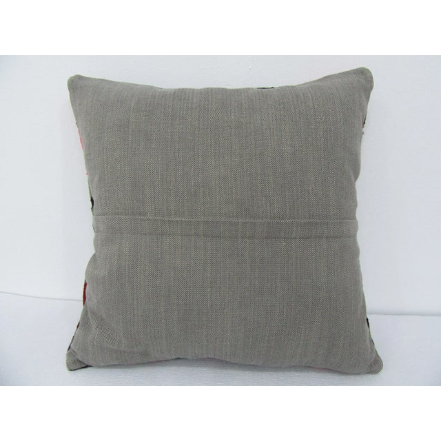 Turkish Turkish Decorative Kilim Pillow Cover For Sale - Image 3 of 4