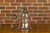 Mid 20th Century English Midcentury Nickel Light Fixture with Three Arms and Glass Bell For Sale - Image 11 of 12