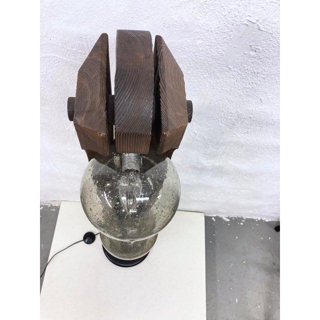 Floor Lamp in Wood and Glass from Temde, 1970s For Sale - Image 11 of 15