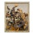 Andrea Stella "Tales of Millers" Gold Leaf Oil Mixed Media Painting, Figurative, Italian Contemporary Art, 2010 For Sale