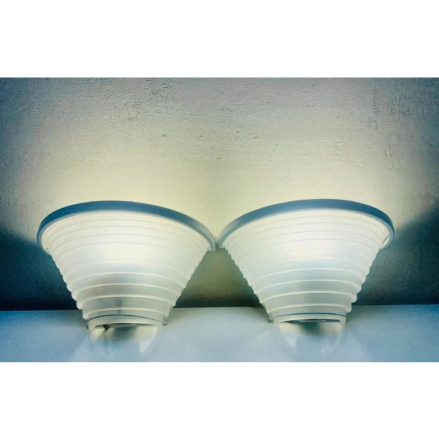 Metal Postmodern Artemide Egisto Sconces by Angelo Mangiarotti, Italy, 1980s, Set of 2 For Sale - Image 7 of 13