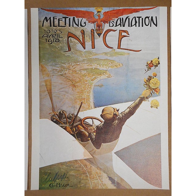 Modern Set of 6-Vintage Posters-Listed Artists - Nice, France C.1973 For Sale - Image 3 of 8