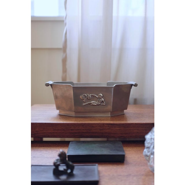 Silver 1930 Jardinière by Gab, Sweden For Sale - Image 8 of 8