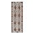 Moroccan Tribal Runner With Geometric Design in Earthy Browns and Cool Blue 4'5 X 12'5 For Sale