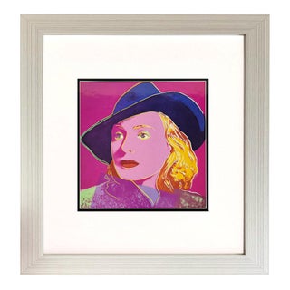 1983 Andy Warhol Pop Art Ingrid Bergman With Hat 2 Framed For Sale