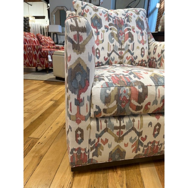 Light Green Wesley Hall Jamestown Swivel Chair For Sale - Image 8 of 9