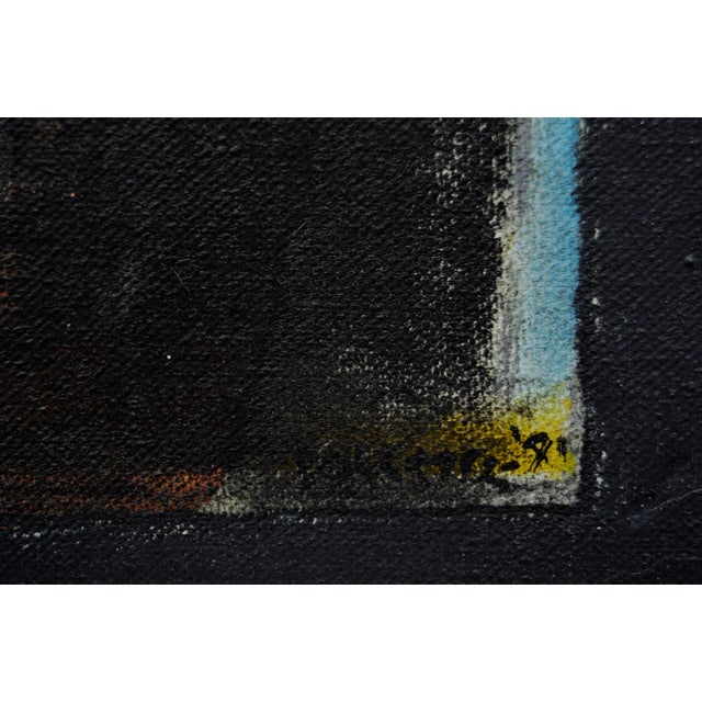 Abstract Expressionism Abstract Expressionist Composition on Black by Ross H. Pollette For Sale - Image 3 of 7