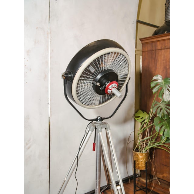 Vintage Industrial Black Hospital Operating Lamp on Bilora Tripod, 1980s For Sale - Image 16 of 18