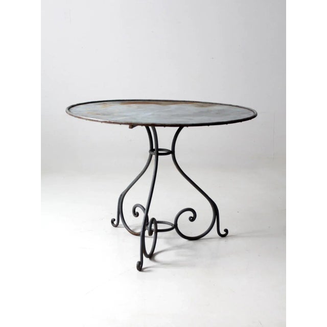 Antique Metal Garden Table For Sale - Image 10 of 13
