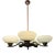 Five Arm Pendant Light by Paaavo Tynell for Oy Taito Ab, 1940s For Sale