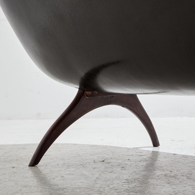 Wood Angelina Sofa and Lounge Chairs by Walter S. Chenery for Lurashell, 1960s, Set of 3 For Sale - Image 7 of 18