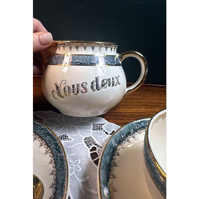 1950s Villeroy & Boch Glazed Faience Tete-a-Tete Set For Sale - Image 16 of 18