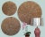 Offering a large Trio of Organic Mid-Century Modern Jute Circular Wall Sculptures with steel framing support. These large...