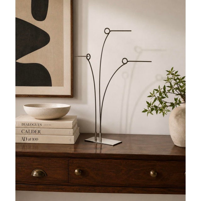 Contemporary Abstract Metal Sculpture Adjustable For Sale - Image 12 of 12