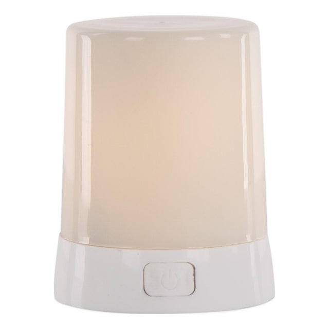 LED FIA Flame Designer Candle withWhite Hue 3"H For Sale