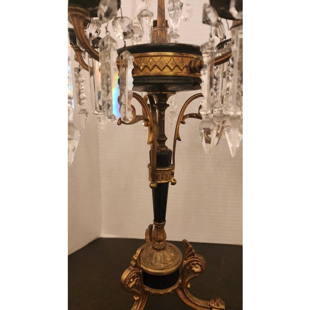 Pair of 19th Century French Napoleon Bronze Candelabra For Sale In Dallas - Image 6 of 12