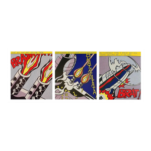 Roy Lichtenstein as I Opened Fire, Set of 3 Vintage Posters