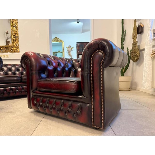 Vintage Chesterfield Club Chair For Sale - Image 9 of 18