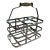 1930s French Wine Bottle Carrier 6- Pack For Sale
