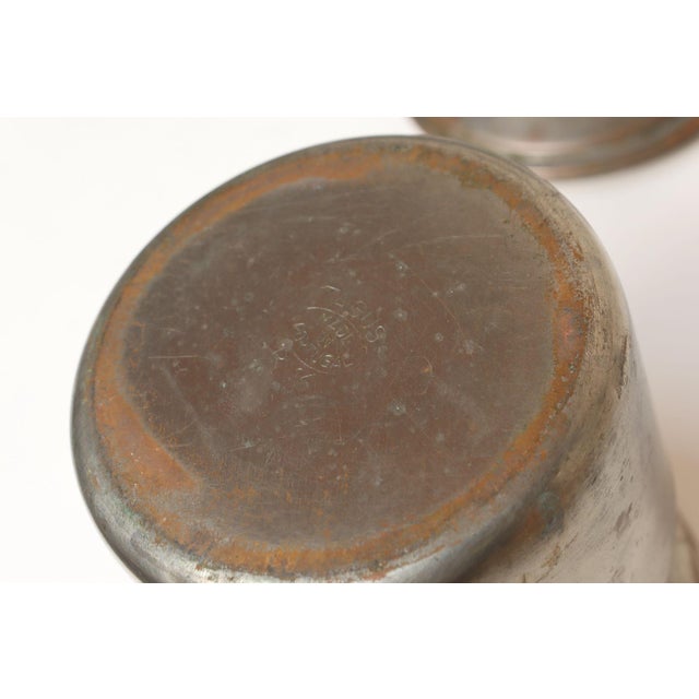 Set of Four Vintage Portuguese Metal Lidded Graduated Nesting Canisters / Jars by Tagus For Sale - Image 18 of 18