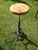 Industrial Industrial Adjustable Cast Iron Bar Stool with Wooden Seat For Sale - Image 3 of 4