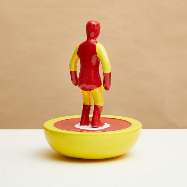 Subbuteo Ornament Sculpture in Double-Mold Ceramic from Artigianato Italiano, in Flawless conditions. Designed from 2000 I...