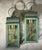 Pair of Solid Brass Wall Sconces/Lanterns With Verdigris Patina For Sale - Image 13 of 17