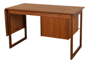 Vintage Teak Veneer Desk, 1960s