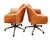 2020s Elevate Your Workspace: Set of 4 West Elm Helvetica Genuine Leather Chairs For Sale - Image 5 of 10