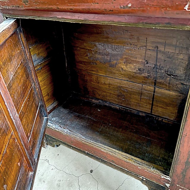 Polychromed Tibetan Cabinet Console Sideboard Circa 1850 For Sale - Image 16 of 18