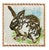 Traditional Elizabeth Berry Watercolor Painting of a Brown/White Rabbit For Sale - Image 3 of 8