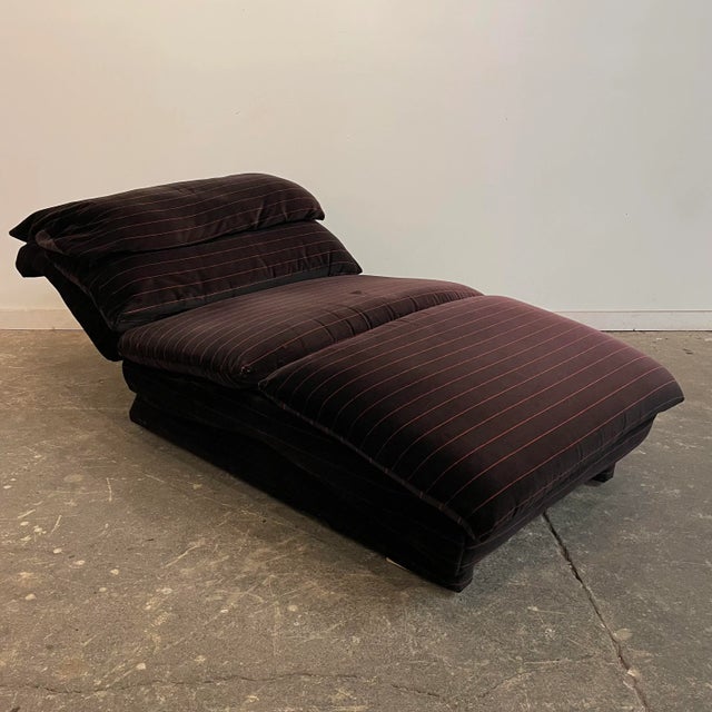 80s Chaise Daybed Lounge Chair Recliner by Preview Furniture Vladimir Kagan The chaise is in good vintage used condition....