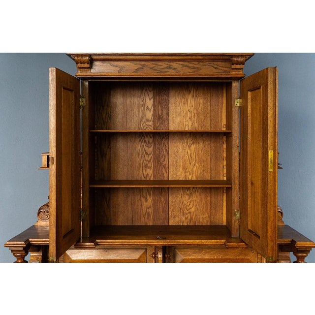 Antique Wooden Buffet Cupboard For Sale - Image 15 of 18