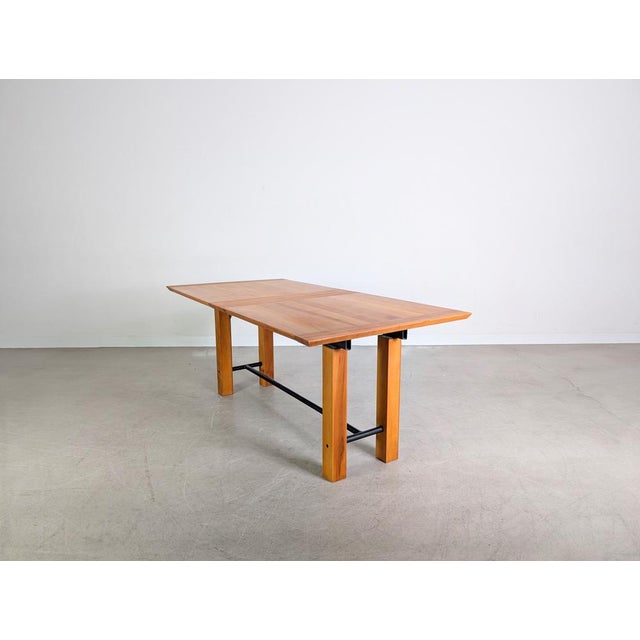 Large Country Style Beech Dining Table For Sale - Image 4 of 11