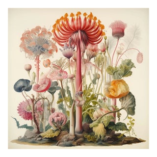 20' X 20' 'Flowers' Botanical Print, 'Hortus Floridus' Style For Sale