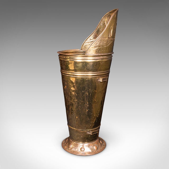 Late 19th Century Antique Decorative Stick Stand, Dutch, Brass, Country House, Umbrella, Victorian For Sale - Image 5 of 12